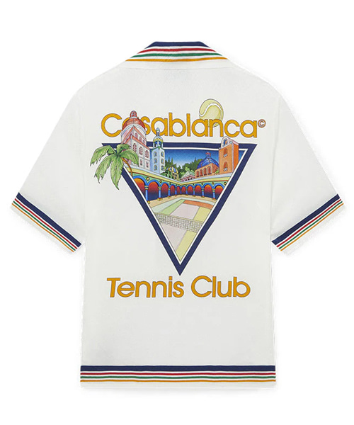 S-5221<br><b>CASABLANCA</b><br>테니스 클럽 아이콘 실크 셔츠</b><br>[매장가-160만원대]