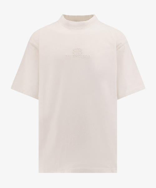 T-30038<br><b>BALENCIAGA</b><br>로고 자수 코튼 티셔츠</b><br>[매장가-90만원대]