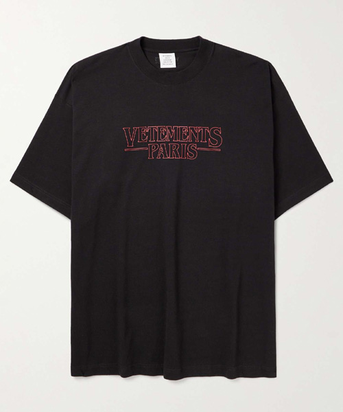 T-29939<br><b>VETEMENTS</b><br>로고 프린트 코튼 티셔츠</b><br>[매장가-80만원대]