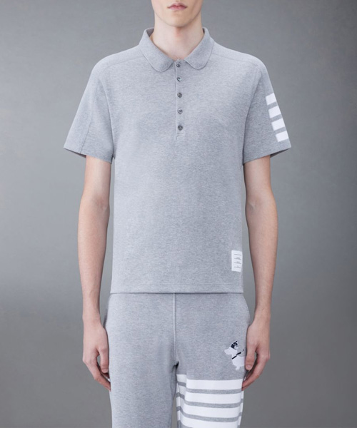 T-29981<br><b>THOM BROWNE</b><br>코튼 4-바 숏 슬리브 폴로셔츠</b><br>[매장가-90만원대]