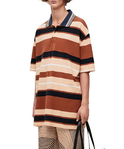 T-29985<br><b>LOEWE</b><br>코튼 & 린넨 스트라이프 폴로셔츠</b><br>[매장가-90만원대]