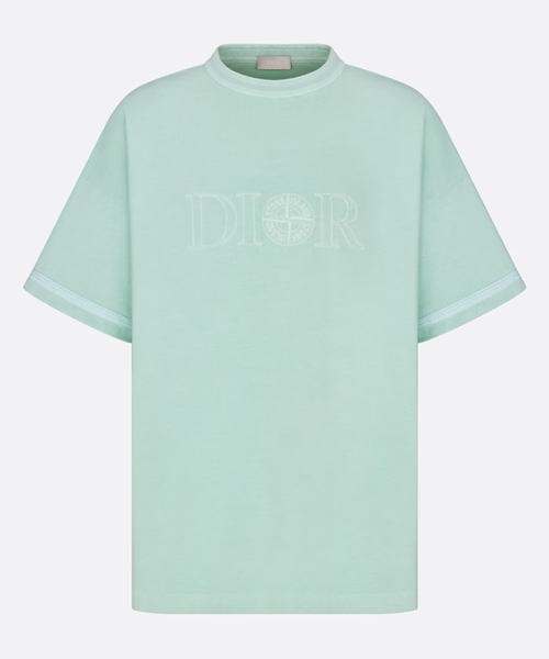 T-30104<br><b>DIOR x STONE ISLAND</b><br>로고 자수 코튼 티셔츠</b><br>[매장가-140만원대]