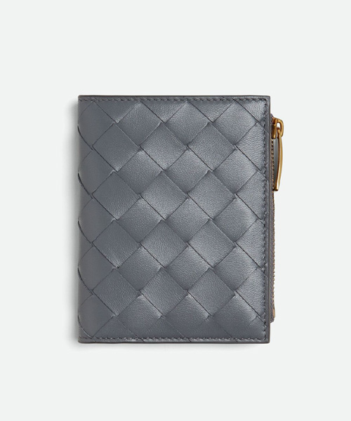 A-40801<br><b>BOTTEGA VENETA</b><br>스몰 인트레치아토 폴더형 지퍼 지갑</b><br>[매장가-100만원대]