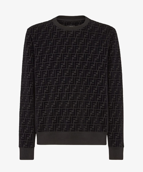T-30091<br><b>FENDI</b><br>블랙 피케 스웨트셔츠</b><br>[매장가-170만원대]