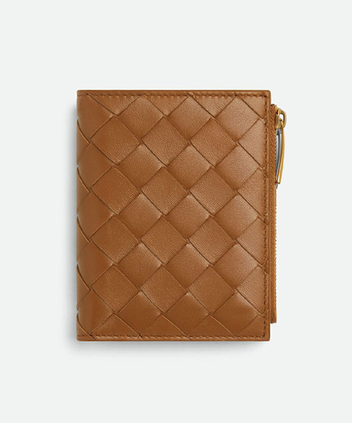 A-40798<br><b>BOTTEGA VENETA</b><br>스몰 인트레치아토 폴더형 지퍼 지갑</b><br>[매장가-100만원대]