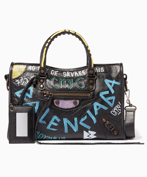 A-40790<br><b>BALENCIAGA</b><br>그래피티 클래식 시티 도트백</b><br>[매장가-350만원대]