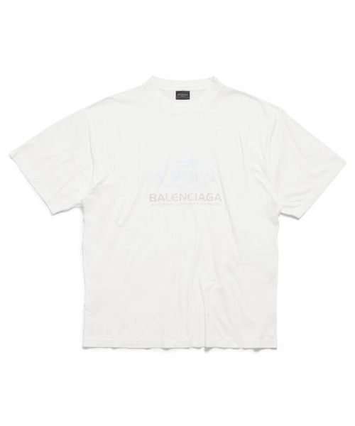 T-30168<br><b>BALENCIAGA</b><br>서퍼 크랙 로고 코튼 티셔츠</b><br>[매장가-100만원대]