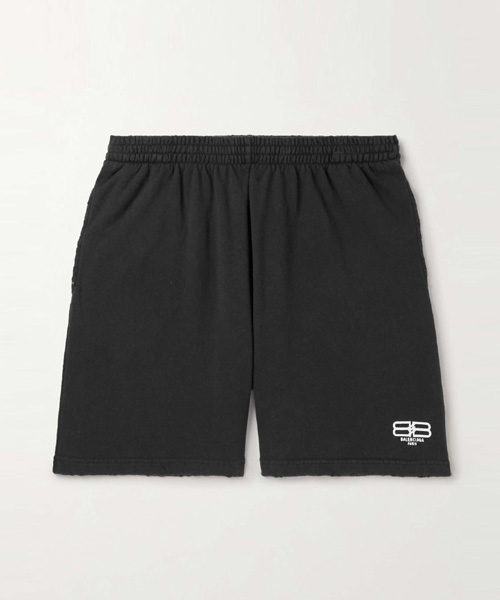 P-15815<br><b>BALENCIAGA</b><br>BB 프린트 디스트로이드 코튼 쇼츠</b><br>[매장가-80만원대]