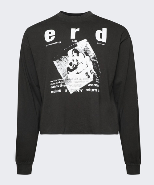 T-30054<br><b>ENFANTS RICHES DÉPRIMÉS</b><br>스쿨 데이 롱 슬리브 코튼 티셔츠</b><br>[매장가-140만원대]