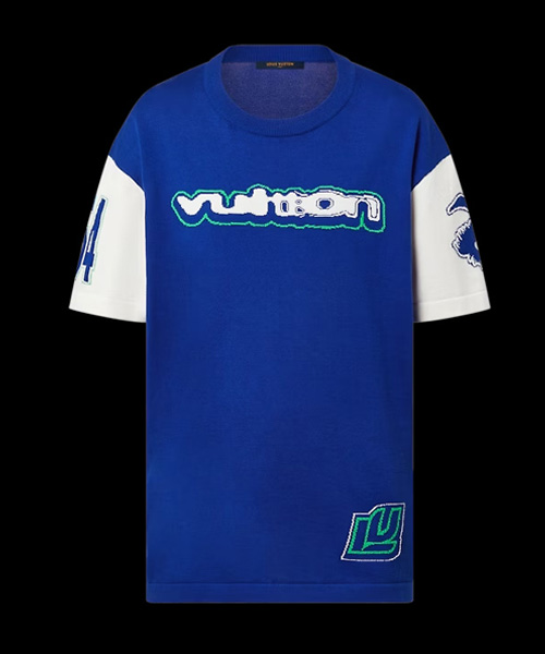 T-30103<br><b>LOUIS VUITTON</b><br>숏 슬리브 코튼 인따르시아 크루넥</b><br>[매장가-150만원대]