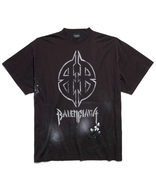 T-30062<br><b>BALENCIAGA</b><br>메탈 BB 스텐실 코튼 티셔츠</b><br>[매장가-120만원대]
