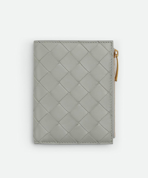 A-40803<br><b>BOTTEGA VENETA</b><br>스몰 인트레치아토 폴더형 지퍼 지갑</b><br>[매장가-100만원대]