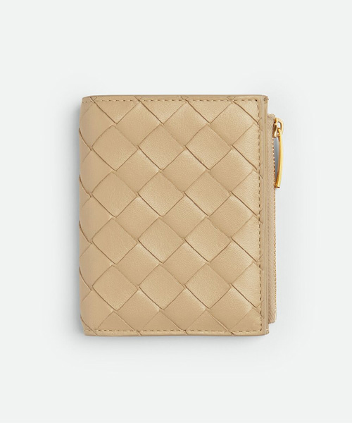A-40804<br><b>BOTTEGA VENETA</b><br>스몰 인트레치아토 폴더형 지퍼 지갑</b><br>[매장가-100만원대]