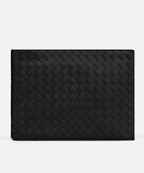 A-41110<br><b>BOTTEGA VENETA</b><br>인트레치아토 우븐 하프 지퍼 클러치 백</b><br>[매장가-200만원대]