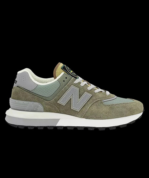 A-41097<br><b>NEW BALANCE x STONE ISLAND</b><br>574 레거시 그린 스니커즈</b><br>[매장가-20만원대]