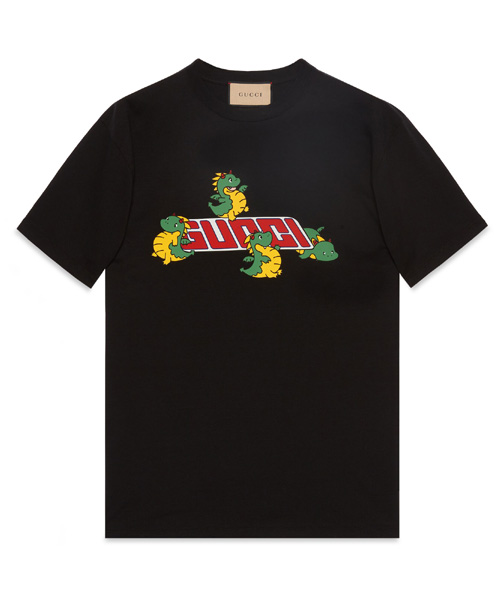 T-30061<br><b>GUCCI</b><br>드래곤 프린트 코튼 저지 티셔츠</b><br>[매장가-80만원대]