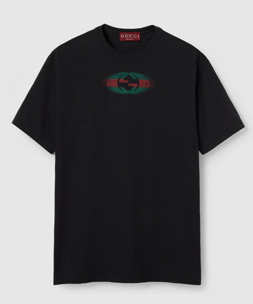 T-30201<br><b>GUCCI</b><br>로고 프린트 코튼 저지 티셔츠</b><br>[매장가-90만원대]