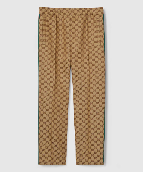 P-15821<br><b>GUCCI</b><br>GG 리넨 블렌드 캔버스 조깅 팬츠</b><br>[매장가-200만원대]