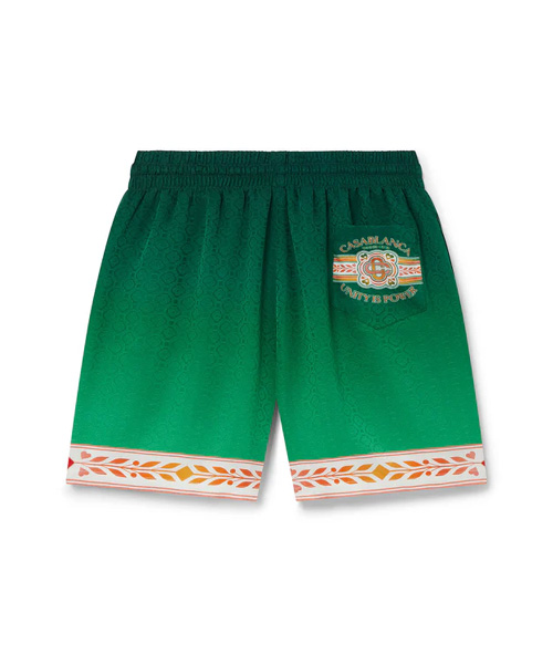 P-15828<br><b>CASABLANCA</b><br>UNITY IS POWER SILK SHORTS</b><br>[매장가-100만원대]