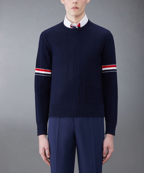 T-30124<br><b>THOM BROWNE</b><br>울 릴랙스 풀오버</b><br>[매장가-200만원대]