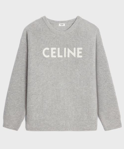 T-30203<br><b>CELINE</b><br>로고 자수 울 스웨터</b><br>[매장가-170만원대]