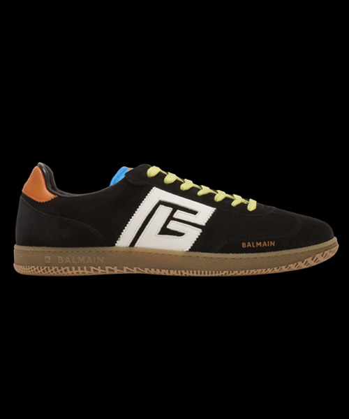 A-41053<br><b>BALMAIN</b><br>가죽 & 스웨이드 스완 스니커즈</b><br>[매장가-80만원대]