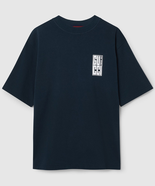 T-30100<br><b>GUCCI</b><br>코튼 저지 로고 프린트 티셔츠</b><br>[매장가-70만원대]