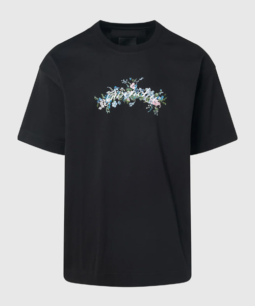 T-30139<br><b>GIVENCHY</b><br>플라워 로고 코튼 티셔츠</b><br>[매장가-80만원대]