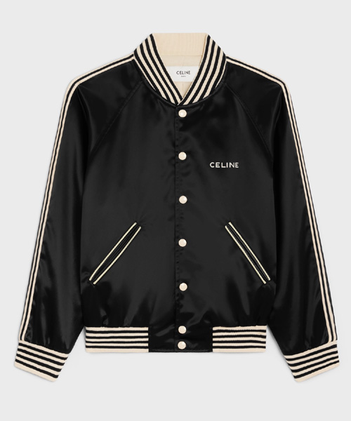 JK-23152<br><b>CELINE</b><br>새틴 피니시 나일론 로고 프린트 테디 재킷</b><br>[매장가-370만원대]