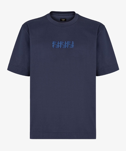 T-30196<br><b>FENDI</b><br>시그니처 자수 코튼 티셔츠</b><br>[매장가-100만원대]