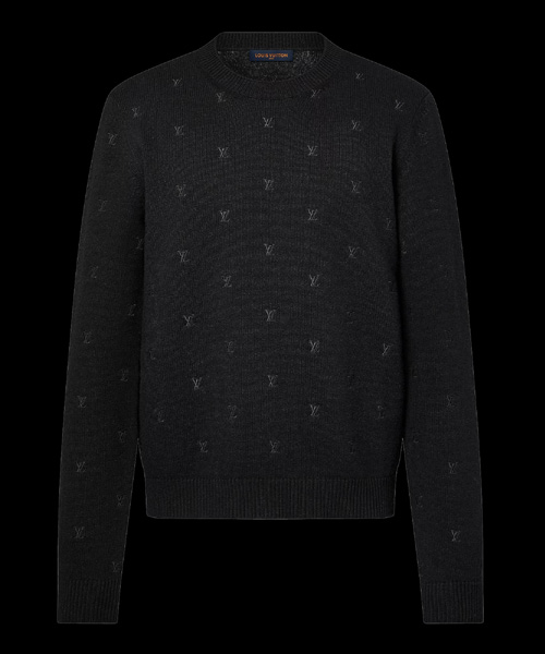 T-30175<br><b>LOUIS VUITTON</b><br>엠브로이더드 시그니처 메리노 크루넥</b><br>[매장가-260만원대]