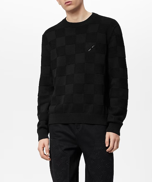 T-30215<br><b>LOUIS VUITTON</b><br>다미에 스티치 크루넥 셔츠</b><br>[매장가-190만원대]