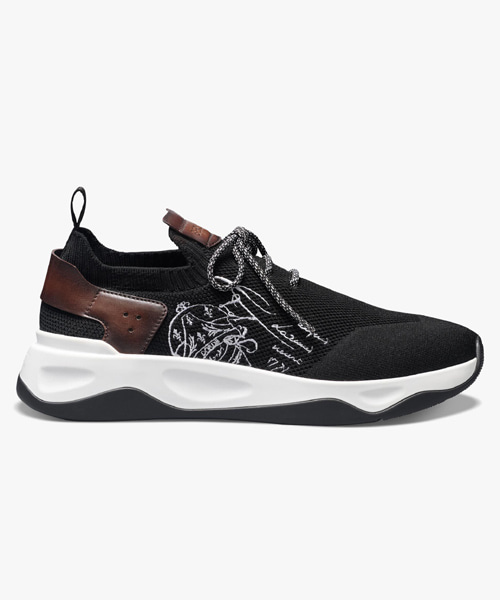 A-41136<br><b>BERLUTI</b><br>쉐도우 니트 & 레더 스니커즈</b><br>[매장가-180만원대]