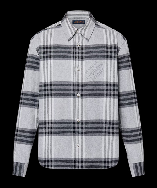 S-5347<br><b>LOUIS VUITTON</b><br>롱 슬리브 코튼 플란넬 셔츠</b><br>[매장가-180만원대]