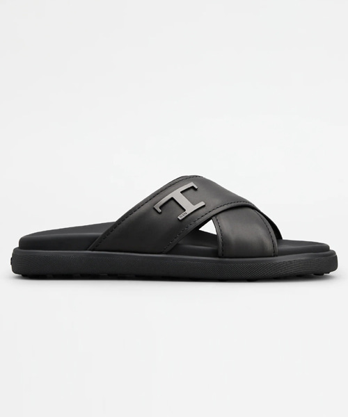 A-41338<br><b>TOD`S</b><br>T 타임리스 가죽 샌들</b><br>[매장가-90만원대]