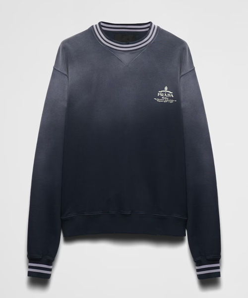 T-30246<br><b>PRADA</b><br>로고 프린트 코튼 스웻셔츠</b><br>[매장가-200만원대]