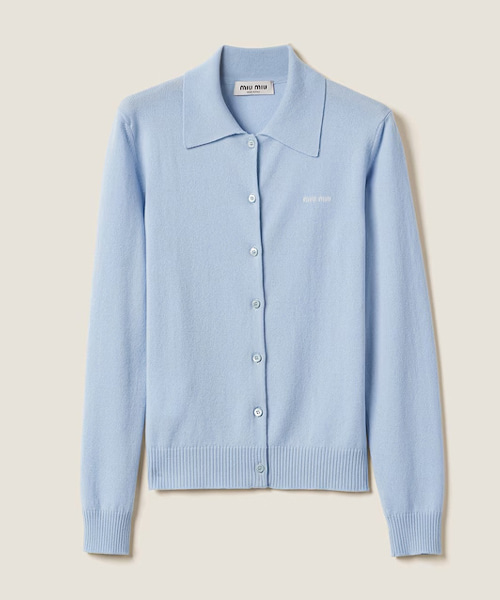 JK-23371<br><b>MIU MIU</b><br>캐시미어 니트 가디건</b><br>[매장가-260만원대]