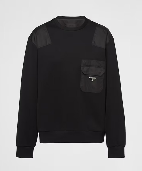 T-30268<br><b>PRADA</b><br>리나일론 디테일 코튼 스웨트셔츠</b><br>[매장가-240만원대]