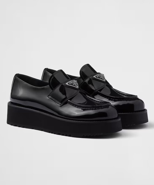 A-41351<br><b>PRADA</b><br>페이턴트 가죽 로퍼</b><br>[매장가-170만원대]
