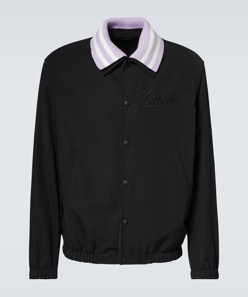 JK-23173<br><b>GUCCI</b><br>포 레더 트리밍 블루종 재킷</b><br>[매장가-300만원대]