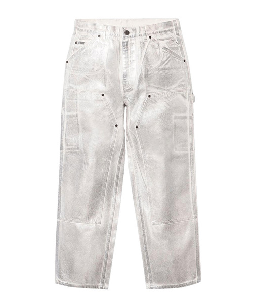 P-15877<br><b>SUPREME x MM6</b><br>포일 더블 니 페인터 팬츠</b><br>[매장가-100만원대]