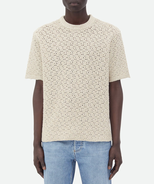 T-30251<br><b>BOTTEGA VENETA</b><br>코튼 크로쉐 티셔츠</b><br>[매장가-160만원대]
