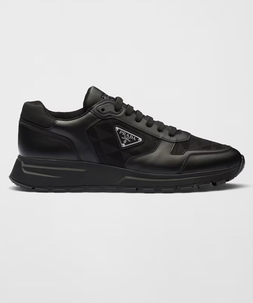 A-41280<br><b>PRADA</b><br>가죽 & 리나일론 하이탑 스니커즈</b><br>[매장가-140만원대]