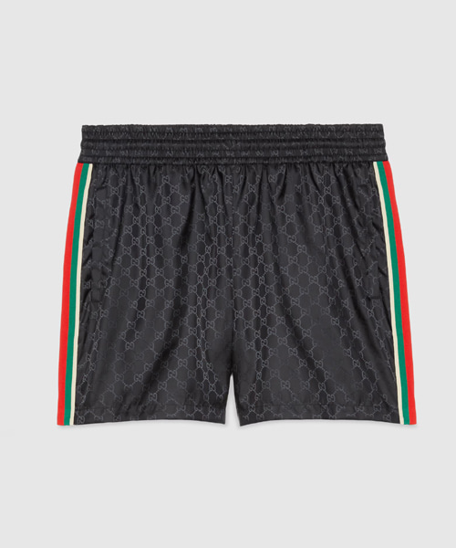 P-15930<br><b>GUCCI</b><br>GG 자카드 나일론 스윔 쇼츠</b><br>[매장가-90만원대]