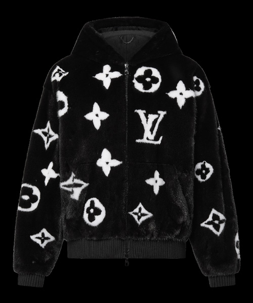 JK-23357<br><b>LOUIS VUITTON</b><br>모노그램 밍크 퍼 지퍼 후디</b><br>[매장가-3700만원대]