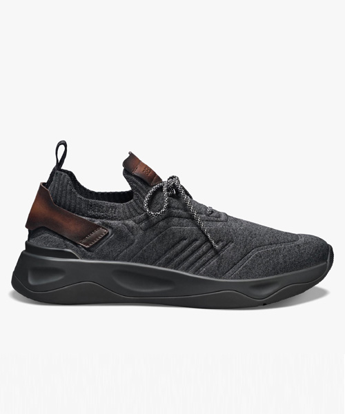 A-41219<br><b>BERLUTI</b><br>쉐도우 니트 & 레더 스니커즈</b><br>[매장가-170만원대]