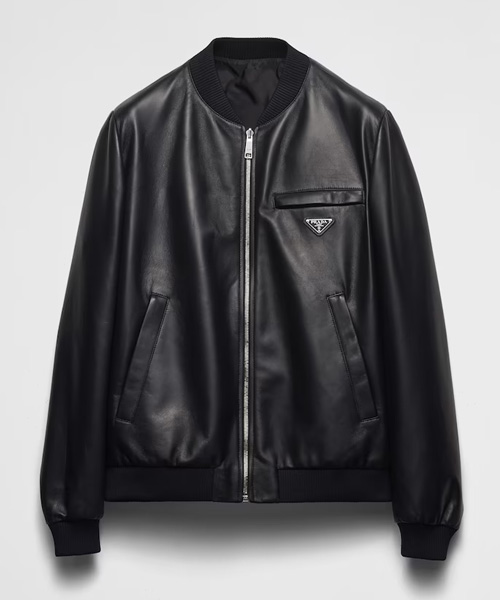 JK-23320<br><b>PRADA</b><br>나파 가죽 바머 재킷</b><br>[매장가-690만원대]