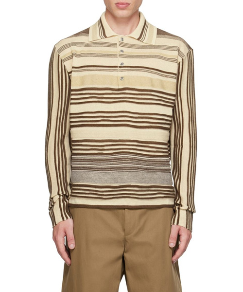 T-30319<br><b>BOTTEGA VENETA</b><br>스트라이프 폴로 니트</b><br>[매장가-200만원대]