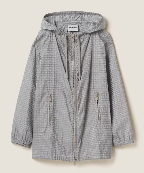 JK-23386<br><b>MIU MIU</b><br>멀티로고 프린트 블루종 재킷</b><br>[매장가-380만원대]