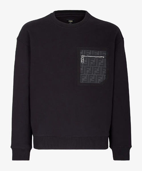 T-30277<br><b>FENDI</b><br>시그니처 패턴 포켓 코튼 스웨트셔츠</b><br>[매장가-150만원대]